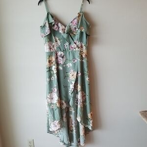 Floral Green Dress